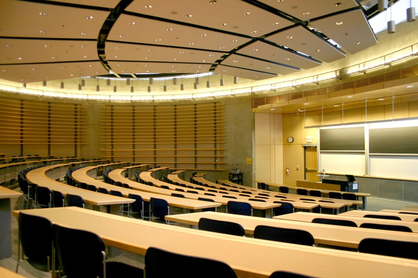 lecture hall at Ontario Tech