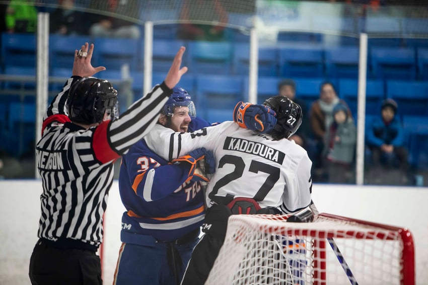 Ridgeback Hockey fight