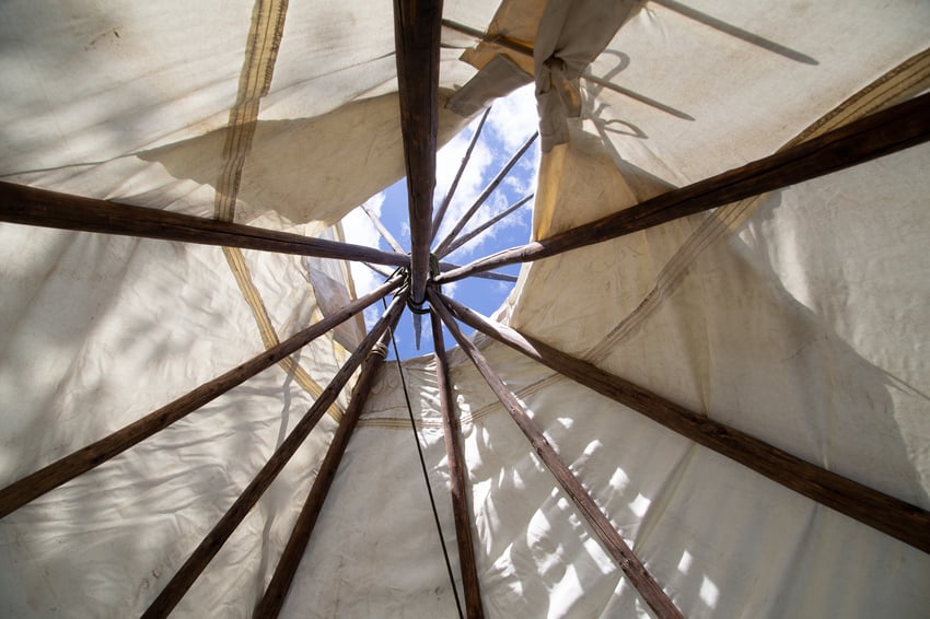 Inside Teepee