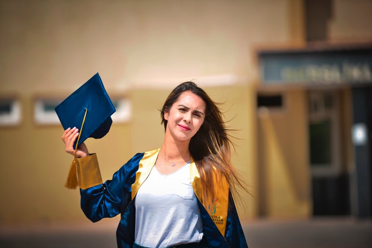 girl graduating