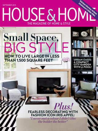 Canadian House & Home magazine for inspiration