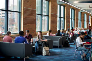 students sitting