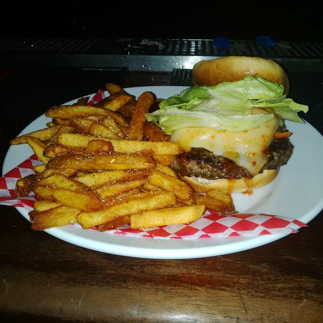 Legendary burger at 15 Sports & Grill