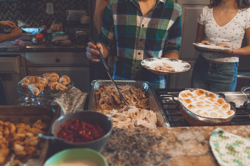 dinner party with friends