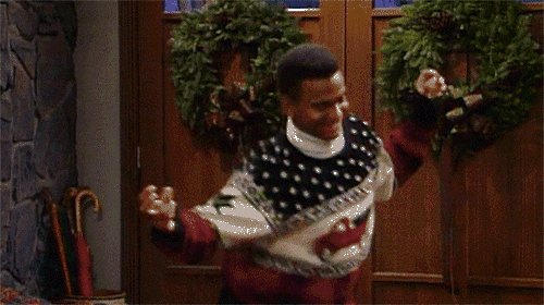 Gif of Carlton from the Fresh Prince doing the Carlton dance 