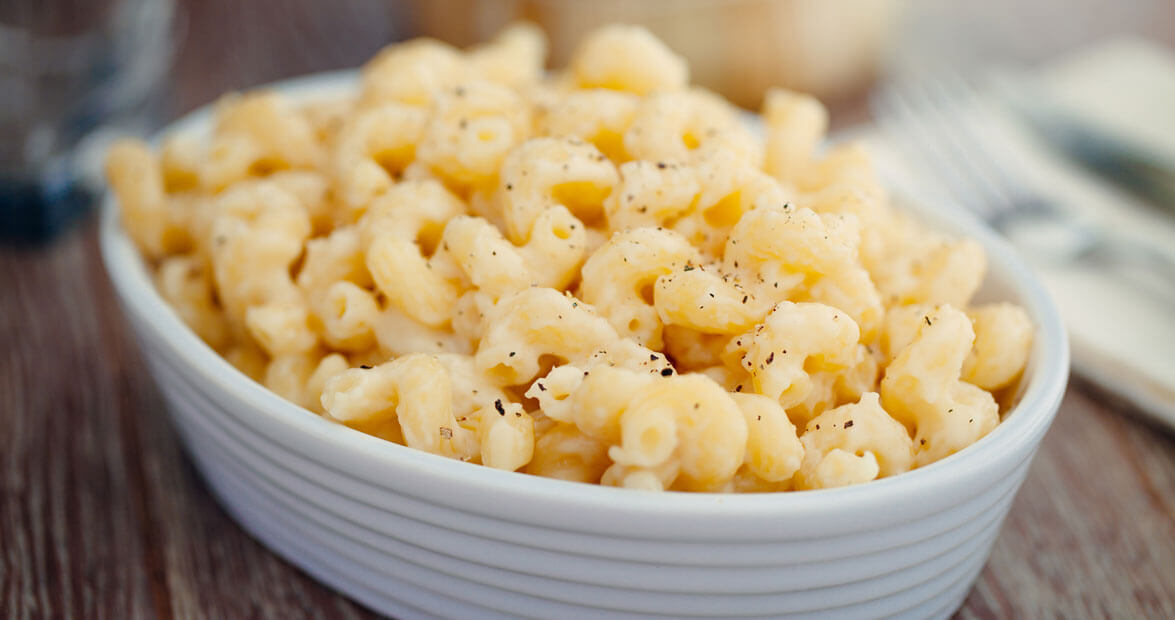 Big bowl of mac and cheese